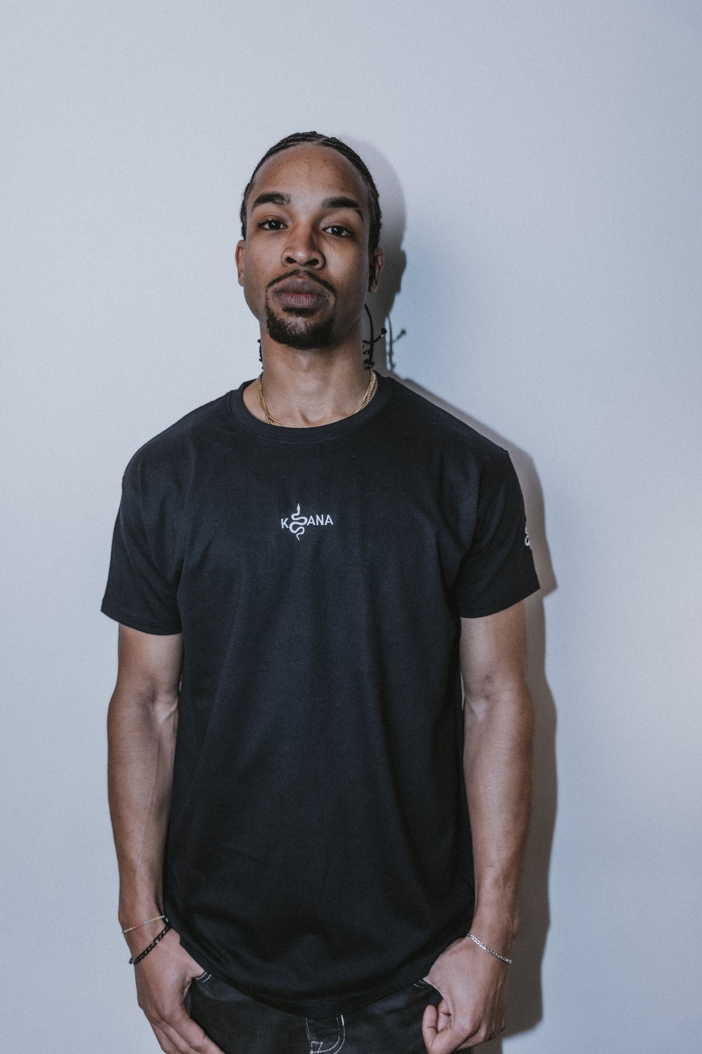 Black T-Shirt 100% Algodão