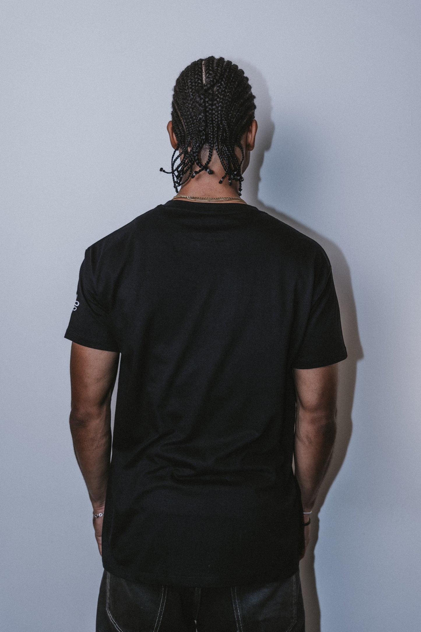 Black T-Shirt 100% Algodão